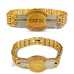 Shree Swami Samarth Bracelet in Golden Brass