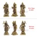 Lord Narayana Vishnu Dashavatar Idols in Brass - Small
