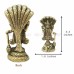 Vishnu Brass Sculpture with Sheshnag in Standing Pose