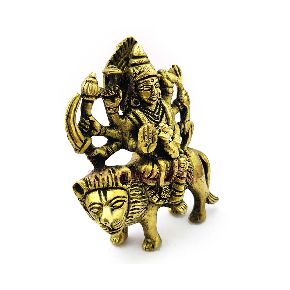 8 Metals Made Vaishno Devi Idol/Shri Ambe Maa Brass Idol 4 Astadhatu FS 