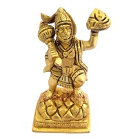 Bahubali Hanuman Idol in Brass - 4 inch