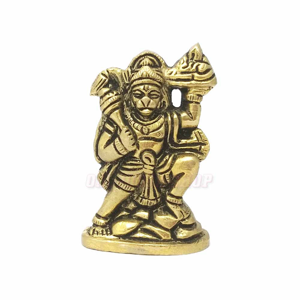 Buy Hanuman Ji/bajrangbali Idol Statue for Home, Office, Temple, Decorative  Showpiece 15cm metal,gold Handmade Online in India - Etsy