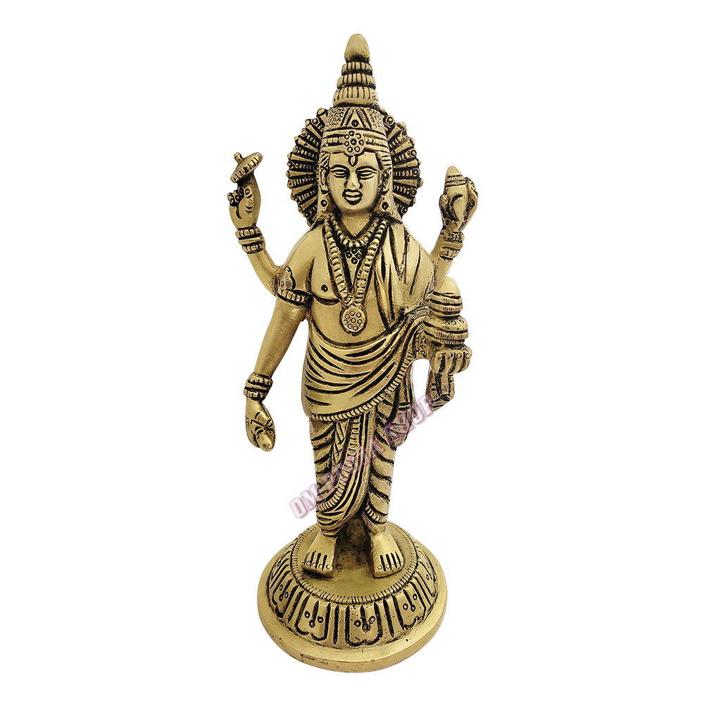 Dhanvantari God Of Ayurveda Brass Statue