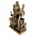 Ardhanarishvara with Ganesha Statue in Brass - (Size 6.25x4.2x2 inches)