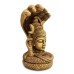 Brass Shiva Head with Sheshnag Statue