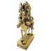 Chandradev Brass Idol - Size: 6.25 x 3.75 x 1.75 inches
