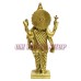 Dhanvantari Bhagwan Brass Idol - Doctor of Gods - Size: 7 x 3.75 x 2.5 inch