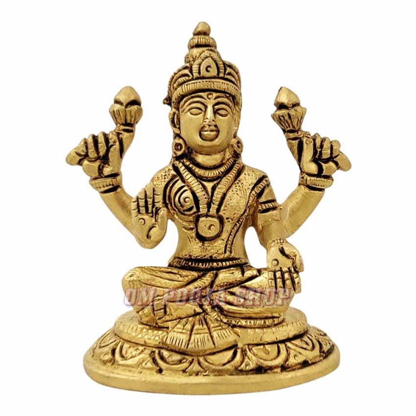 Dhivyasree Lakshmi ji Religious Idol in Brass - Size(3x2.5 inch)