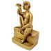 Gajanan Maharaj Idol in Brass - Size ( 4 x 2.6 x 1.4 inches)