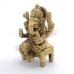 Divine Brass Ganesh Ji Singhasan Murti for Home Temple Divine Brass Ganesh Ji Singhasan Murti for Home Temple