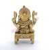 Divine Brass Ganesh Ji Singhasan Murti for Home Temple Divine Brass Ganesh Ji Singhasan Murti for Home Temple