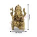 Divine Brass Ganesh Ji Singhasan Murti for Home Temple Divine Brass Ganesh Ji Singhasan Murti for Home Temple
