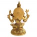 Goddess Rajrajeshwari Idol in Brass - Size 5.25 x 2.75 x 2.6 inches 