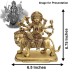 Jagat Mata Chamunda Durga Sherawali Maa Brrass Idol (Size_6.75x6.5x2.6 inches)