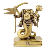 Ketu Brass Idol - Size: 5.5 x 3.4 x 1.75 inches