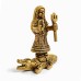 Khodiyar Mata Brass Idol - Size: 3 x 3.5 x 1.3 Inches