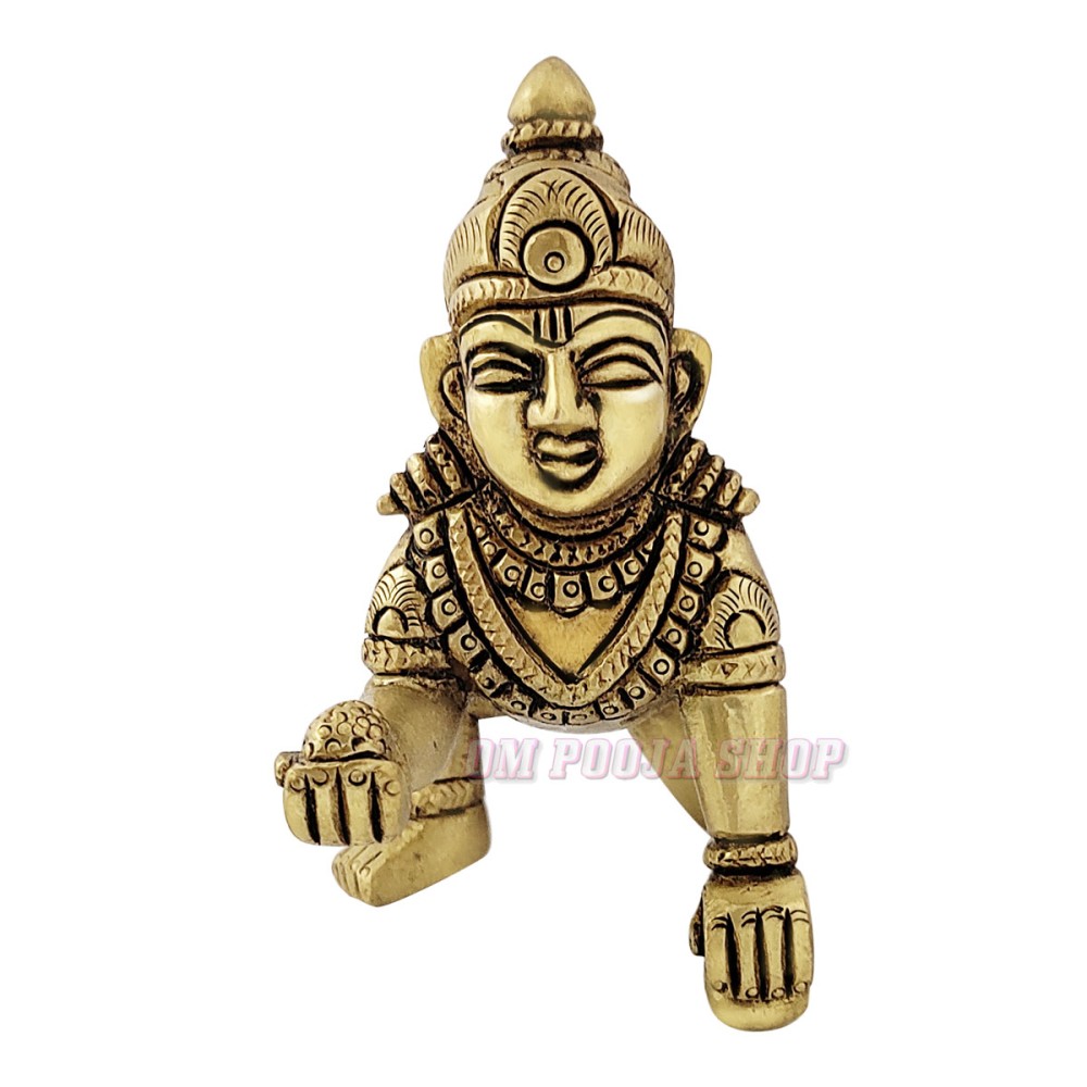 Buy Laddu Gopal Krishna Murti in Panchdhatu from India