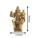 Lakshmi Narasimha Brass Idol - Size - 3.6 x 2.5 x 1.5 inches