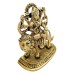 Maa Jagdamba Durga Shera Wali Mata Brass Statue (Size_5.25x4.25x2.2 inches)
