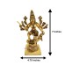 Mahishasura Mardini Statue in Brass - Size 7 x 4.75 x 2.75 inches