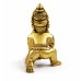 Nandlal Ladoo Gopal Brass Murti for Home Temple - Size 2x3.5x3.75 inch