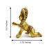 Nandlal Ladoo Gopal Brass Murti for Home Temple - Size 2x3.5x3.75 inch
