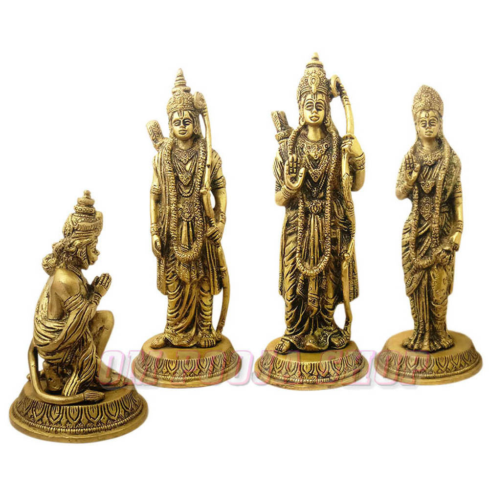 Ram Darbar Brass Idol - 9 inch @ Puja Store