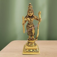 Shree Ram Idol in Brass - Size: 5.75 x 2 x 2 inches