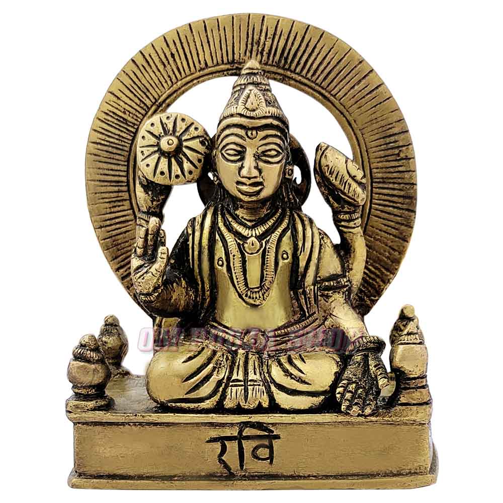 Buy Ravi / Surya Deva Statue in Brass online