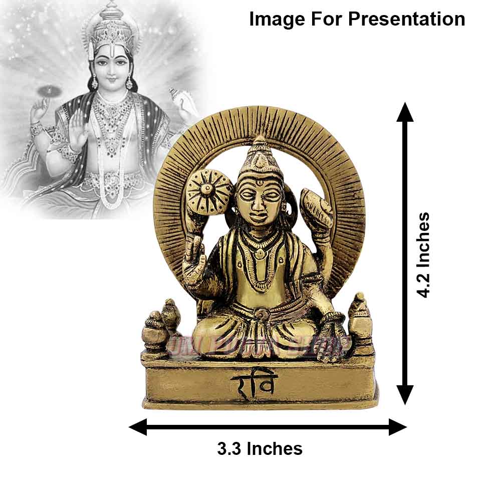 Buy Ravi / Surya Deva Statue in Brass online