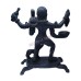 Rudra Avatar Batuk Bhairav Black Brass Statue - Size: 4.75 x 4.25 x 1.75 inch
