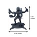 Rudra Avatar Batuk Bhairav Black Brass Statue - Size: 4.75 x 4.25 x 1.75 inch