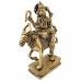 Shani Sitting on Vehicle Buffalo Statue in Brass - Size: 6.3 x 4.5 x 1.75 inches
