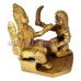 Sri Baglamukhi Maa Murti in Brass