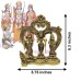 Sri Ram Lakshman Sita and Hanuman Statue in Brass (Size_6.3 inch X 5.75 inch)