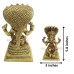 Lord Vishnu Sitting on Shresh Nag Idol in Brass - 5.8 Inch