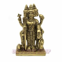 Dattatreya Brass Murti - 4.5 inches