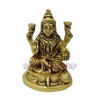 Elegant Maa Lakshmi Murti in Brass - 3 inch