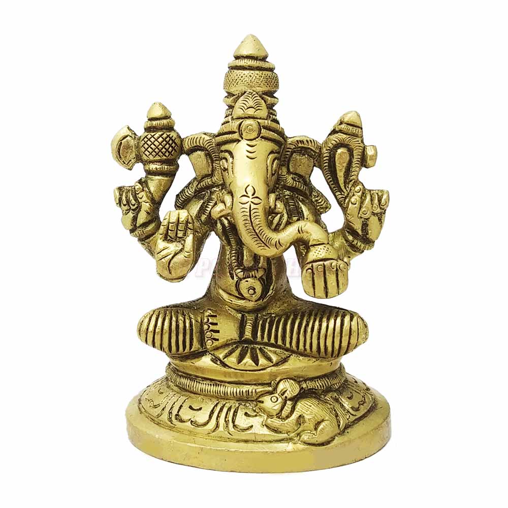 Ganpati Bappa Brass Sculpture @ good quality Idol from India
