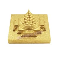 Divine Brass Meru Shree Yantra - 4 cm