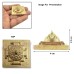 Divine Brass Meru Shree Yantra - 4 cm