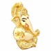 Gajanand Ganesh 24K Gold Plated Statue (Size 2.23_Inch x 2.8_inch)