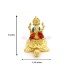 Ganesh ji Sitting on Kurma Tortoise in 24Kt Gold Plated with Multi Colored (Size_3x2.25x3 Inches)