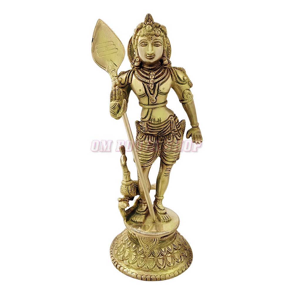 Kartikeya Subramanya (Murugan) Swami Brass Idol Get online at best ...