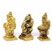 Lakshmi Ganesha & Saraswati Small Statue in Brass