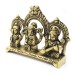 Laxmi Ganesh Saraswati Desktop Brass Idol