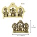 Laxmi Ganesh Saraswati Desktop Brass Idol