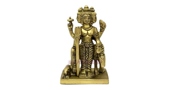 Lord Dattatreya Baba Idol in Brass - 4 inches @ USA UK India