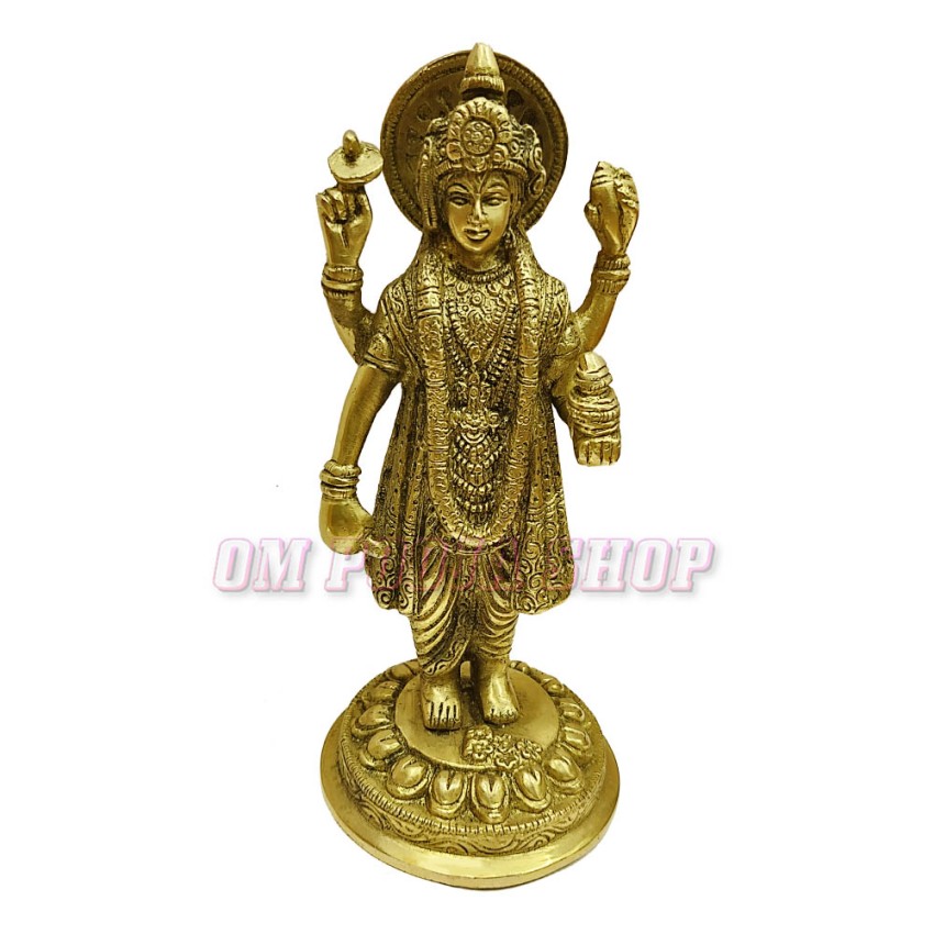 Lord Dhanvantari Brass Idol