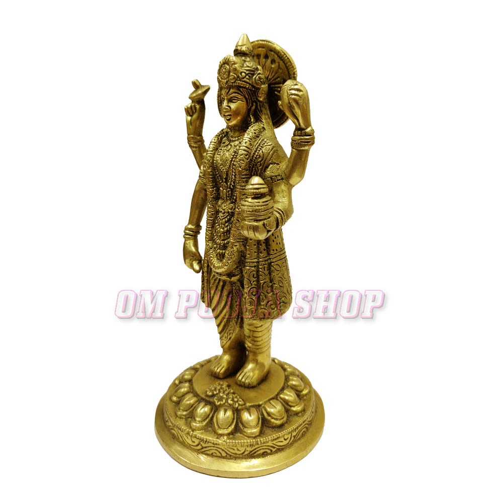 Lord Dhanvantari Brass Idol buy online at best price from India